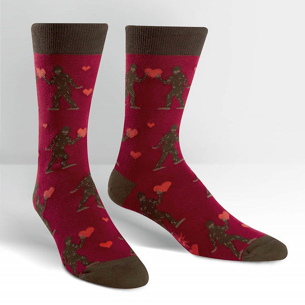 Love Sasquatch Valentine Socks Cats Like Us