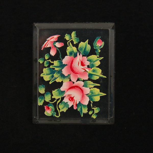 Lucite Rose Pin & Earring Set Cats Like Us