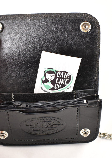 Lucky 13 Embossed Chain Wallet Cats Like Us