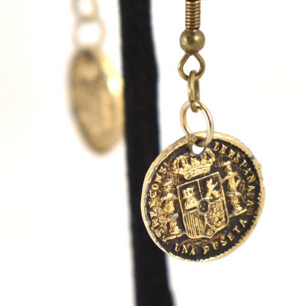 Lucky Spanish Coin Earrings Cats Like Us