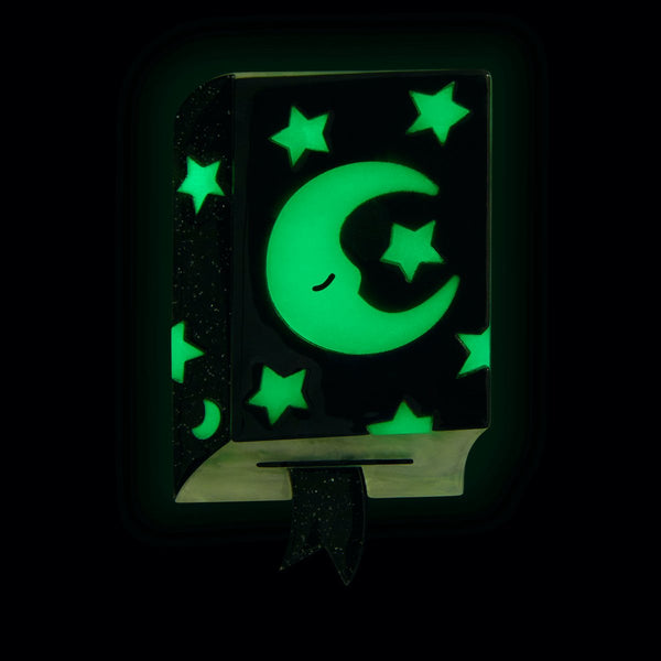 Lunar Elipses Spell Book Brooch Cats Like Us