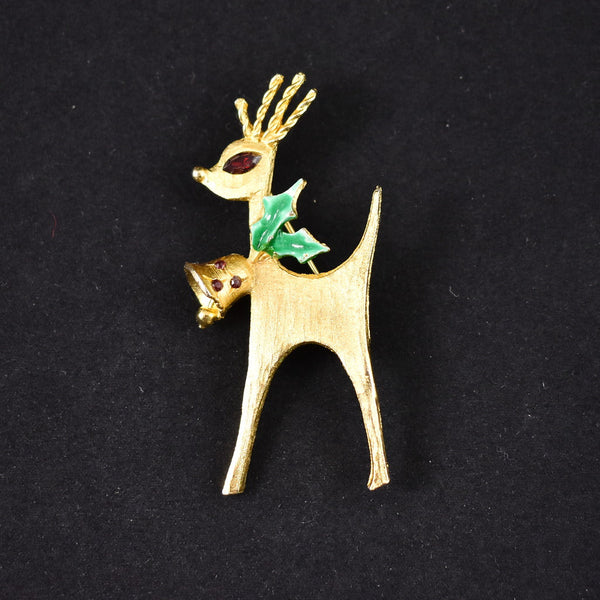 MCM Holiday Deer Vintage Brooch Cats Like Us
