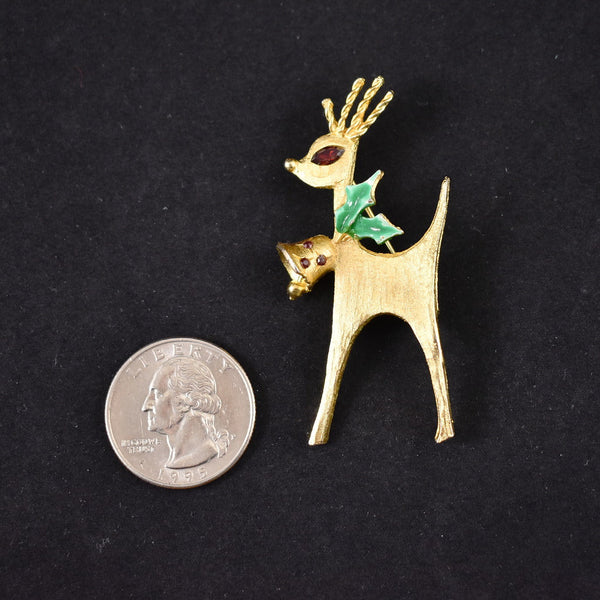 MCM Holiday Deer Vintage Brooch Cats Like Us