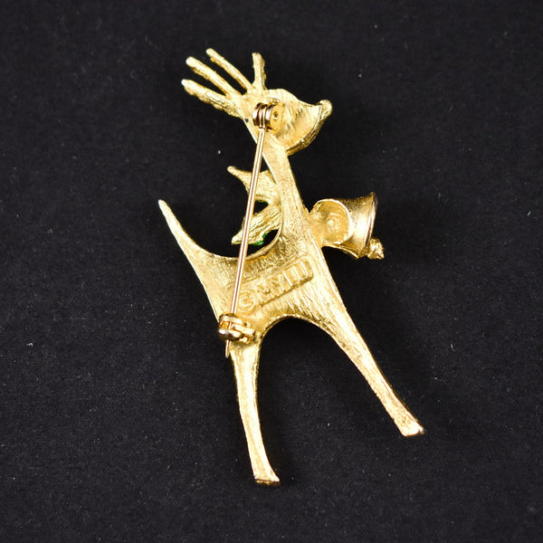 MCM Holiday Deer Vintage Brooch Cats Like Us