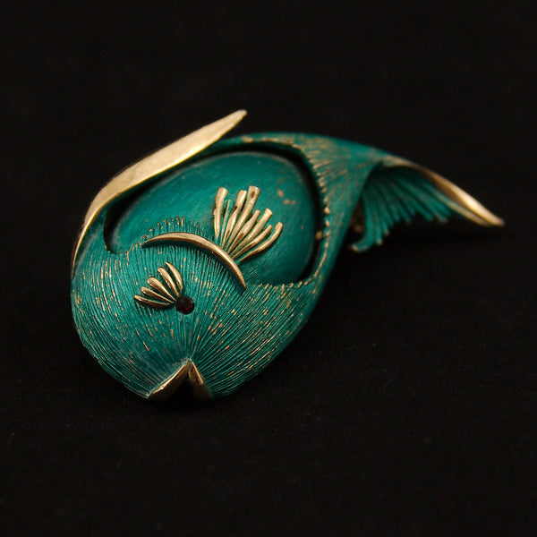 MCM Novelty Fish Brooch Cats Like Us