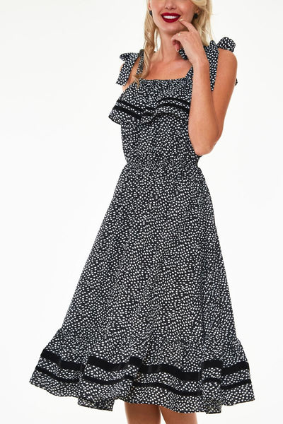 Mae Ruffle Swing Dress Cats Like Us