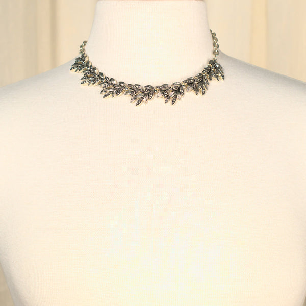 Marcasite Leaf Jewelry Set Cats Like Us