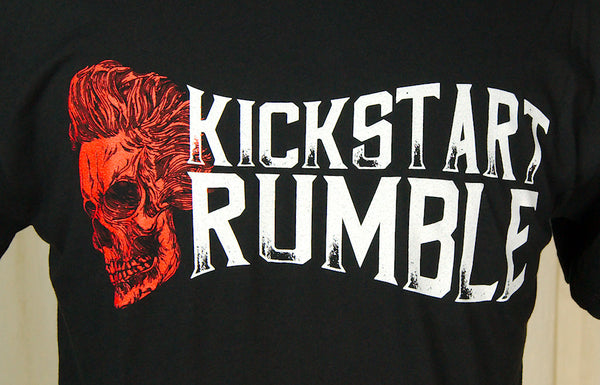 Mens Kick Start Rumble Skull T Cats Like Us