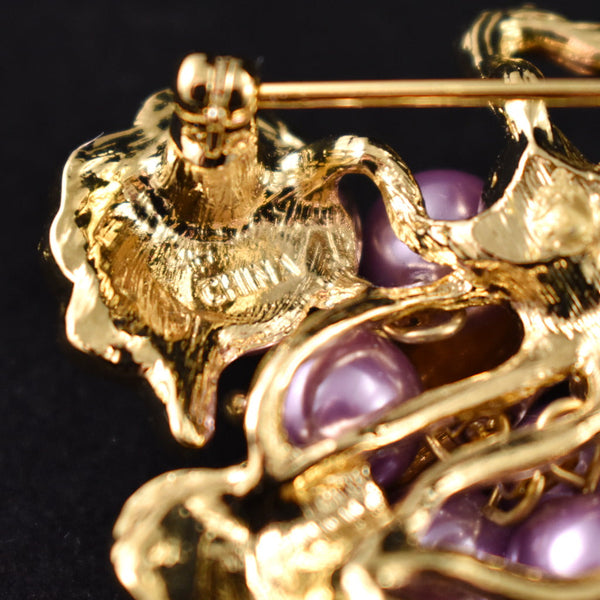 Miller Pearl Grapes Brooch Cats Like Us