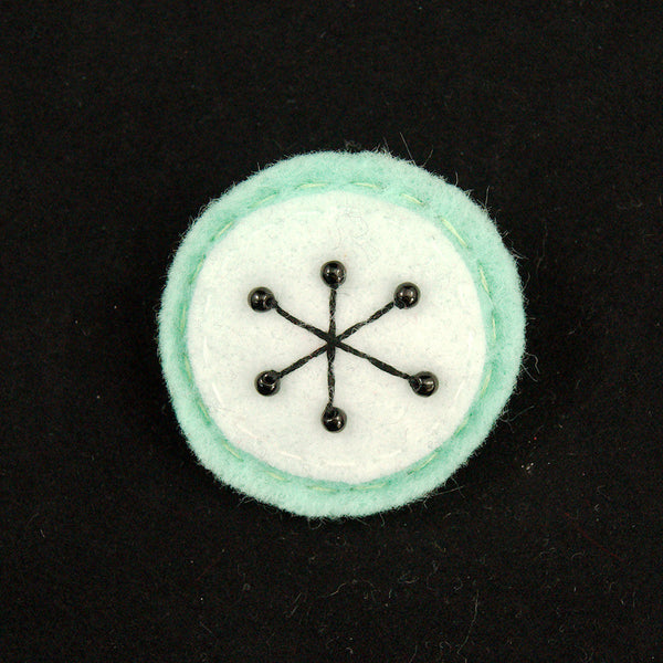 Mint Small Atomic Starburst Pin Cats Like Us