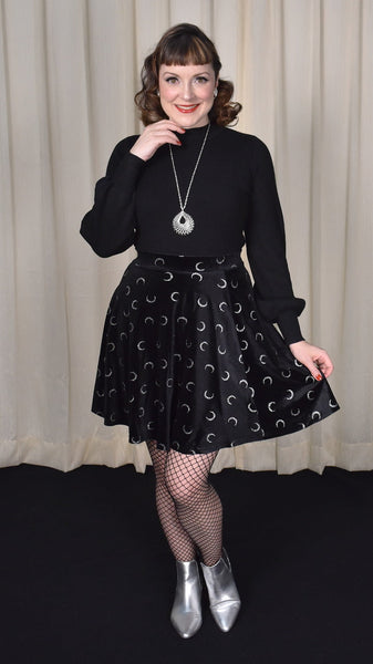 Misty Moon Velvet Skirt Cats Like Us