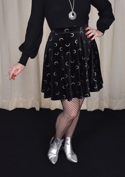 Misty Moon Velvet Skirt Cats Like Us
