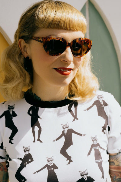 Mod Kat Mini Dress Cats Like Us