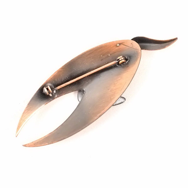 Modernist Copper Cat Brooch Cats Like Us