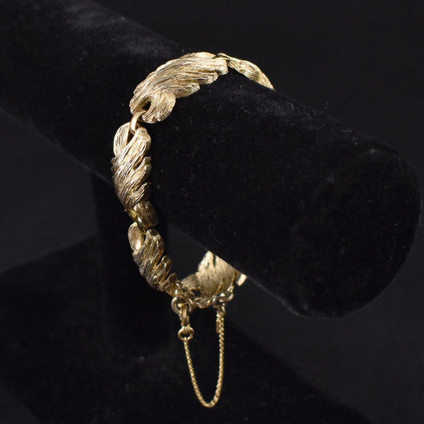 Monet Gold Textured Bracelet Cats Like Us