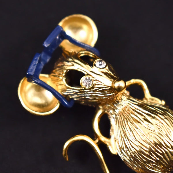 Mouse with Glasses Brooch Cats Like Us
