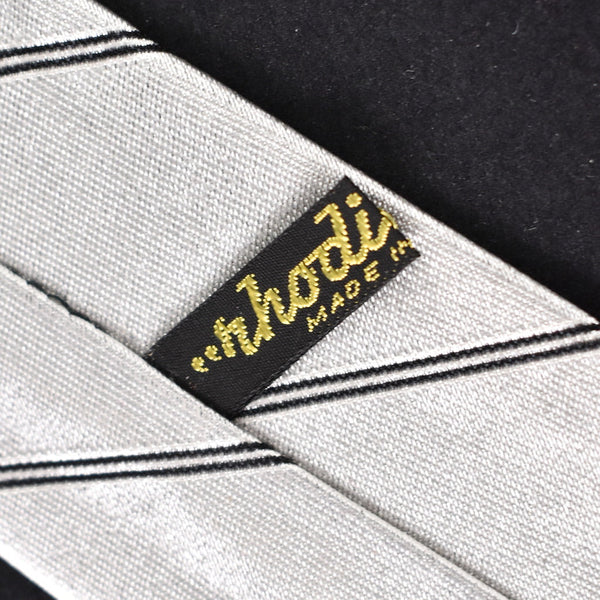 NOS 1950s Silver & Black Vintage Tie Cats Like Us