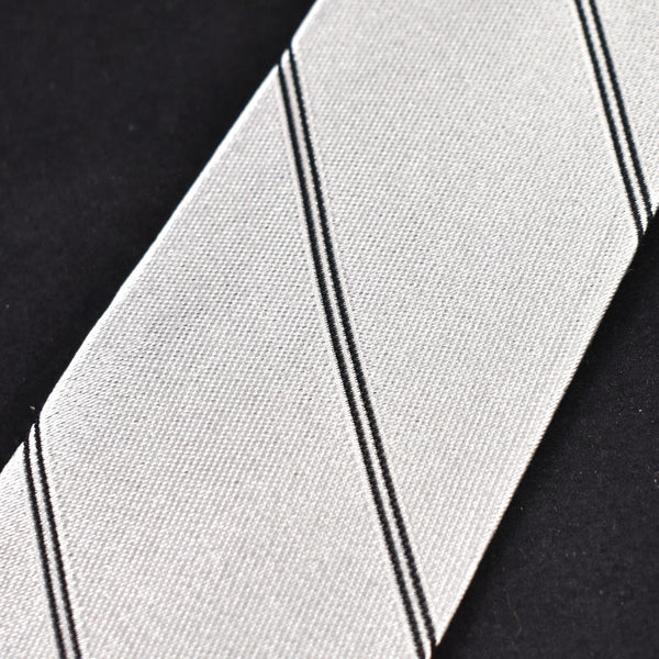 NOS 1950s Silver & Black Vintage Tie Cats Like Us