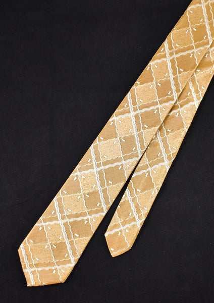 NOS 1960s Gold & Silver Vintage Tie Cats Like Us