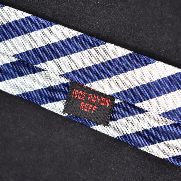 NOS 1960s Silver & Blue Vintage Tie Cats Like Us