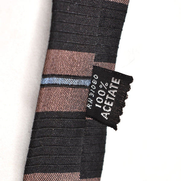 NOS 1960s Vintage Brown & Blk Stripe Tie Cats Like Us