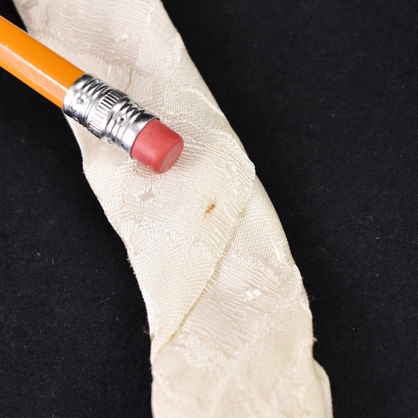 NOS 1960s Vintage Cream Squares Tie Cats Like Us