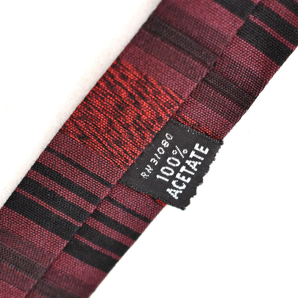 NOS 1960s Vintage Red & Black Stripe Tie Cats Like Us