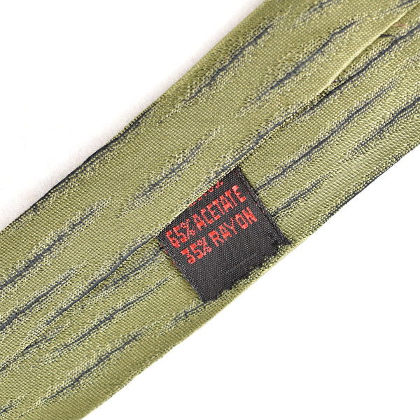 NOS 60s Olive Green Diamond Vintage Tie Cats Like Us