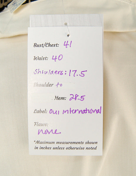 NOS 70s does 1950s Guayabera Shirt Cats Like Us