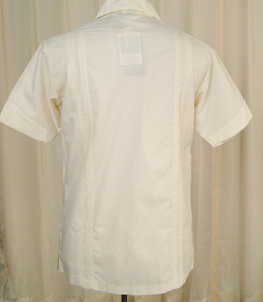 NOS 70s does 1950s Guayabera Shirt Cats Like Us