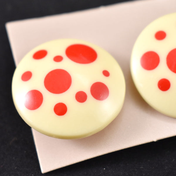 NOS Avon Polka Dots Earrings Cats Like Us