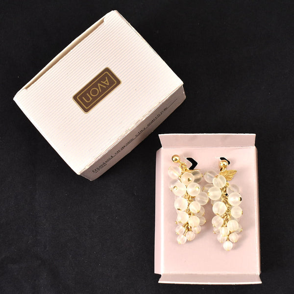 NOS Frosted Grapes Earrings Cats Like Us