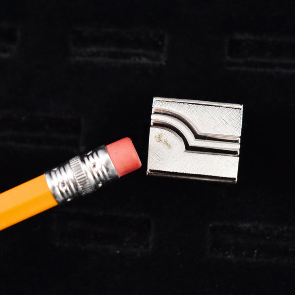 NOS Silver Lines Vintage Cuff Links & T Cats Like Us