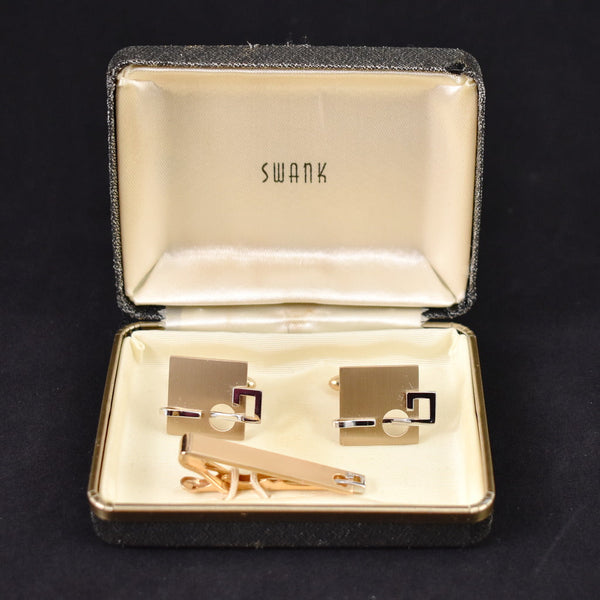 NOS Vintage Abstract Cuff Links & Bar Cats Like Us