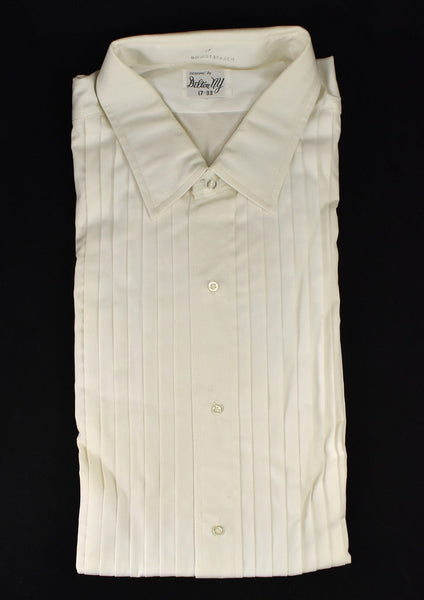NOS White Pleated Dress Shirt Cats Like Us