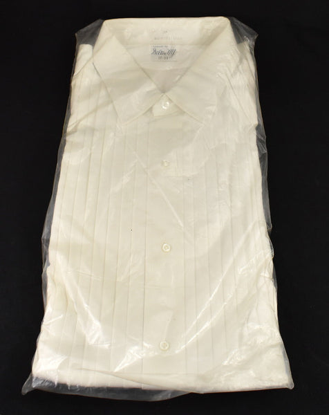 NOS White Pleated Dress Shirt Cats Like Us