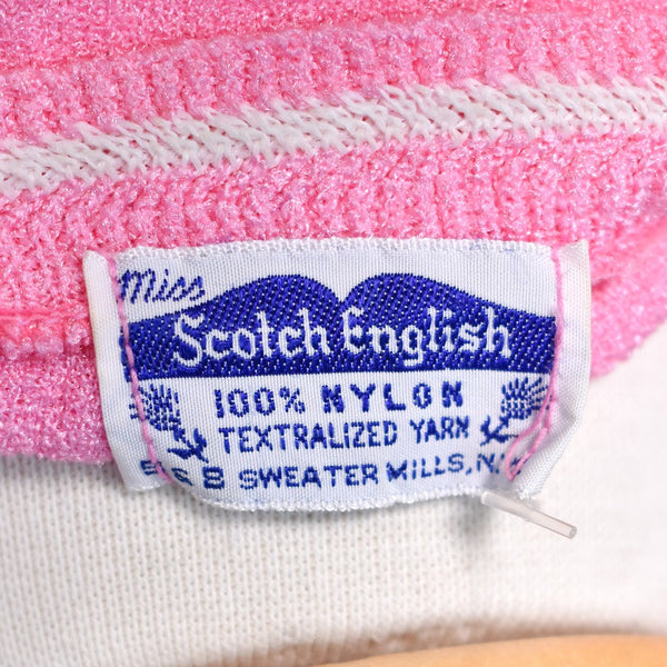 NWOT 1960s Vintage Pink V Neck Vest Top Cats Like Us