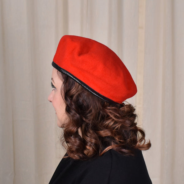 NWOT 1980s Red Military Beret Cats Like Us