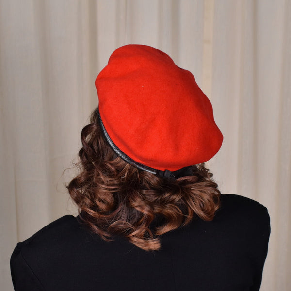 NWOT 1980s Red Military Beret Cats Like Us