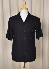 NWT 1950s Style Black Woolrich Tropical Shirt