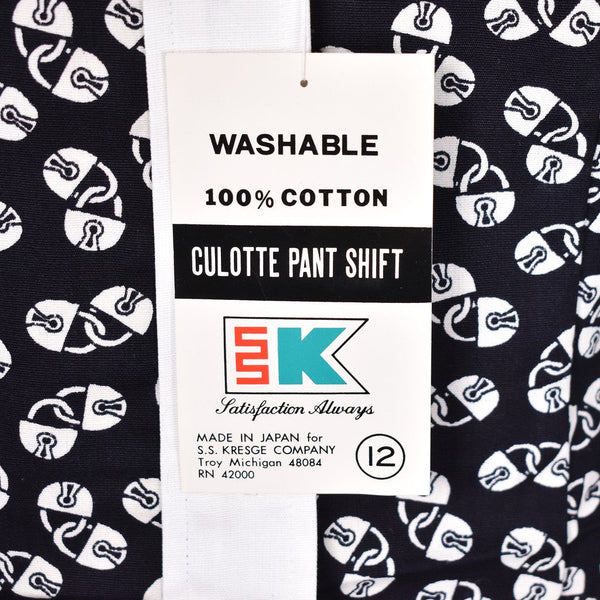 NWT 1960s Vintage Black Locks Romper Cats Like Us