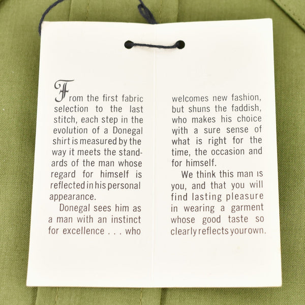 NWT 1960s Vintage Dark Green LS Shirt Cats Like Us