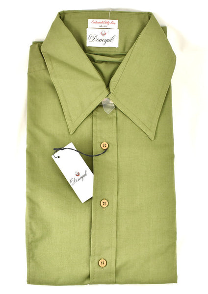 NWT 1960s Vintage Dark Green LS Shirt Cats Like Us