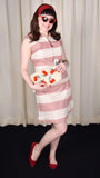 Cats Like Us NWT 1960s Vintage Red and Tan Romper