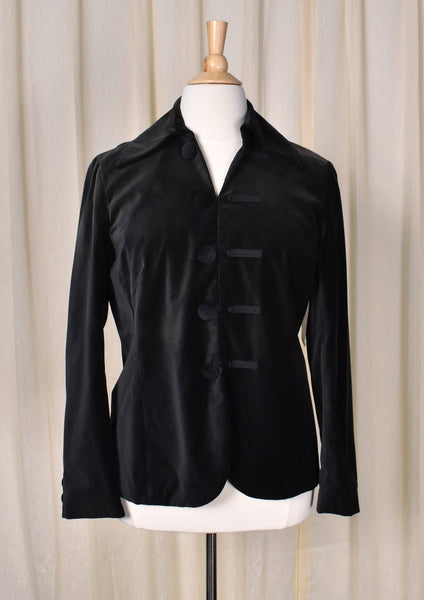 NWT 1960s Vintage Style Dark Brown Velvet Jacket Cats Like Us