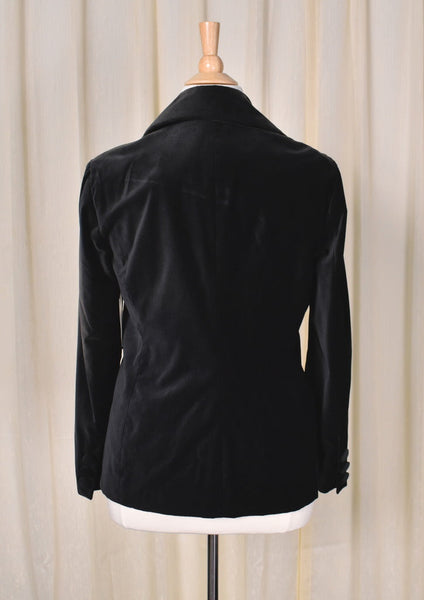 NWT 1960s Vintage Style Dark Brown Velvet Jacket Cats Like Us