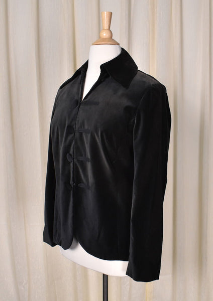 NWT 1960s Vintage Style Dark Brown Velvet Jacket Cats Like Us