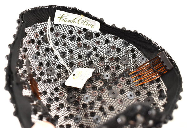 NWT 1970s Beaded Vintage Beanie Hat Cats Like Us