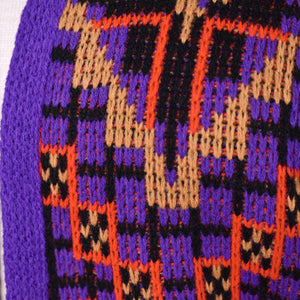 NWT 1970s Vintage Funky Purple Geometric Tunic Vest by Montgomery Ward Cats Like Us