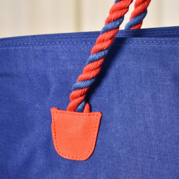 NWT 1970s Vintage Nautical Totebag Cats Like Us